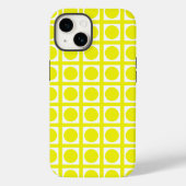Coques Case-Mate iPhone Points Grille Élégants Au Citron (Verso)
