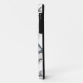 Coques Case-Mate iPhone Points gris clair motif Abstrait tacheté (Dos/Gauche)