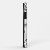 Coques Case-Mate iPhone Points gris clair motif Abstrait tacheté (Dos/Droite)