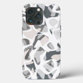 Coques Case-Mate iPhone Points gris clair motif Abstrait tacheté (Verso)
