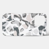 Coques Case-Mate iPhone Points gris clair motif Abstrait tacheté (Verso (horizontal))