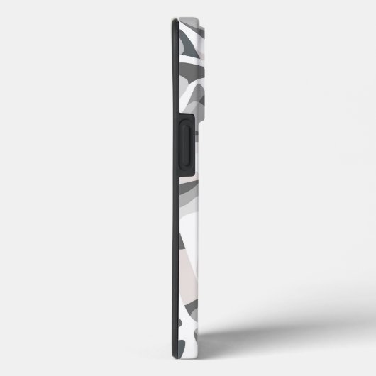 Coques Case-Mate iPhone Points gris clair motif Abstrait tacheté (Verso / Droite)