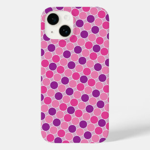 Coque Pour iPhone 14 Points Lilac violet rétro Motif géométrique