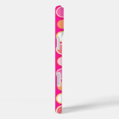 Coques Case-Mate iPhone Points modernes du milieu du siècle - rose profond (Verso / Droite)