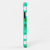 Coques Case-Mate iPhone Points modernes du milieu du siècle - tons aqua (Dos/Droite)