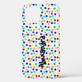 Coques Case-Mate iPhone Points multicolores personnalisés (Verso)
