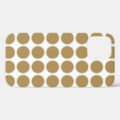 Coques Case-Mate iPhone Points neutres en teck (Verso (horizontal))