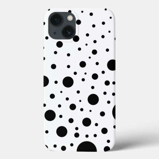Coques Case-Mate iPhone Points noirs et blancs aléatoires (Verso)