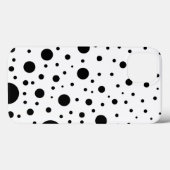 Coques Case-Mate iPhone Points noirs et blancs aléatoires (Verso (horizontal))