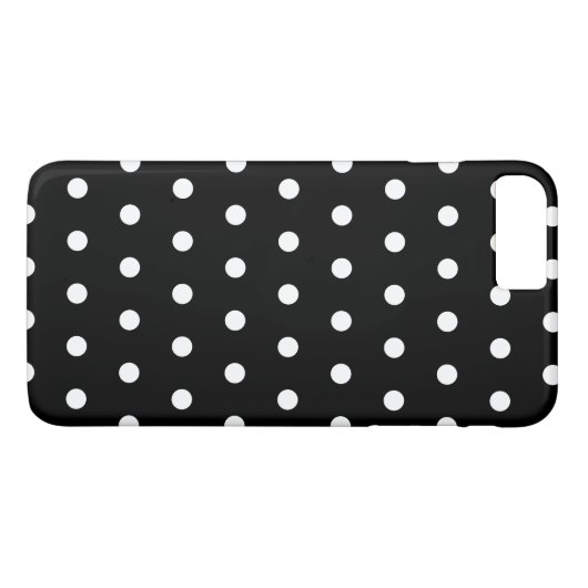Coques Case-Mate iPhone Points noirs et blancs classiques motif sans faill (Dos (Horizontal))