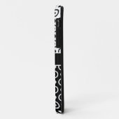 Coques Case-Mate iPhone Points noirs et blancs élégants (Dos/Gauche)