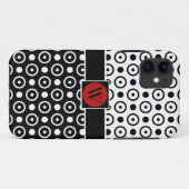 Coques Case-Mate iPhone Points noirs et blancs élégants (Dos (Horizontal))