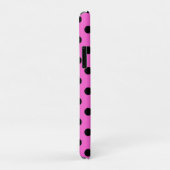 Coques Case-Mate iPhone Points noirs et roses (Dos/Droite)