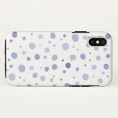 Coques Case-Mate iPhone points noirs peints à la main (Dos (Horizontal))