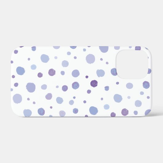 Coques Case-Mate iPhone points noirs peints à la main (Verso (horizontal))