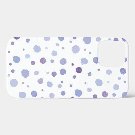 Coques Case-Mate iPhone points noirs peints à la main (Verso (horizontal))
