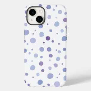 Coque Pour iPhone 14 points noirs peints à la main