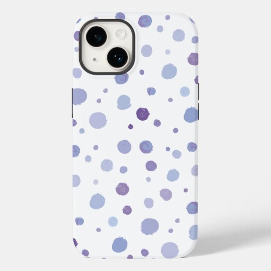 Coques Case-Mate iPhone points noirs peints à la main (Verso)