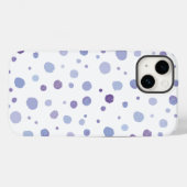 Coques Case-Mate iPhone points noirs peints à la main (Verso (horizontal))