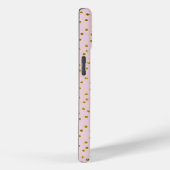 Coques Case-Mate iPhone Points Parties scintillant or et rose pâle (Verso / Droite)