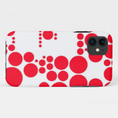 Coques Case-Mate iPhone Points polka rouge (Dos (Horizontal))