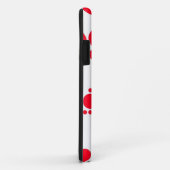 Coques Case-Mate iPhone Points polka rouge (Dos/Droite)