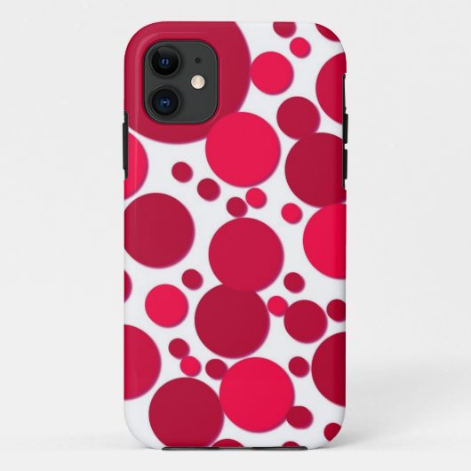Coques Case-Mate iPhone Points polka rouge (Dos)