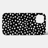 Coques Case-Mate iPhone Points Preppy - Points Posters de animaux noirs mo (Verso (horizontal))