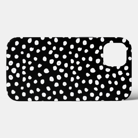 Coques Case-Mate iPhone Points Preppy - Points Posters de animaux noirs mo (Verso (horizontal))
