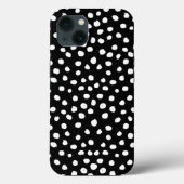 Coques Case-Mate iPhone Points Preppy - Points Posters de animaux noirs mo (Verso)