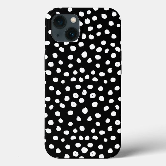 Coques Case-Mate iPhone Points Preppy - Points Posters de animaux noirs mo (Verso)