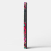 Coques Case-Mate iPhone Points Rainbow Red Liquid Abstrait Motif Coque-Mat (Verso / Gauche)