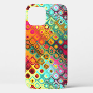 Case-Mate iPhone Case Points Rainbow Red Liquid Abstrait Motif Coque-Mat