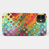 Coques Case-Mate iPhone Points Rainbow Red Liquid Motif Abstrait (Dos (Horizontal))