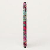 Coques Case-Mate iPhone Points Rainbow Red Liquid Motif Abstrait (Dos/Gauche)