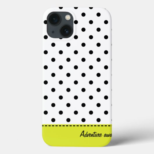 Coques Case-Mate iPhone Points rétro - Boîtier d'air pour iPad noir et bla (Verso)