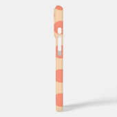 Coques Case-Mate iPhone Points rétro géants - Sherbet orange (Verso / Gauche)