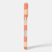 Coques Case-Mate iPhone Points rétro géants - Sherbet orange (Verso / Droite)