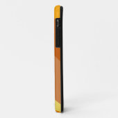 Coques Case-Mate iPhone Points Retro Orange Jaune Noir Gratuit (Dos/Gauche)