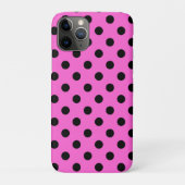 Coques Case-Mate iPhone Points rose et noir à pois (Dos)