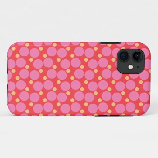 Coques Case-Mate iPhone Points roses (Dos (Horizontal))