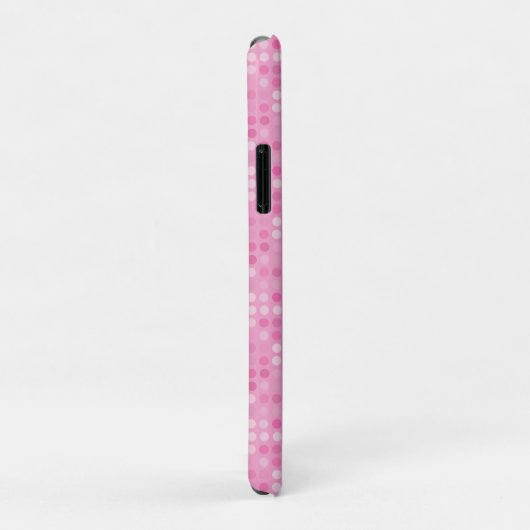 Coques Case-Mate iPhone points roses et blancs (Dos/Droite)