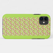Coques Case-Mate iPhone Points roses et verts (Dos (Horizontal))