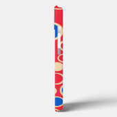 Coques Case-Mate iPhone Points Rouge Et Bleu Sur Rouge (Verso / Gauche)