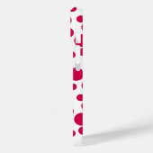 Coques Case-Mate iPhone points rouges sur fond blanc (Verso / Gauche)
