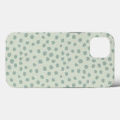 Coques Case-Mate iPhone Points Sage Green (Verso (horizontal))
