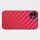 Coques Case-Mate iPhone Points satinés - nuances de rouge profond (Dos (Horizontal))