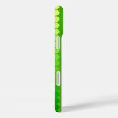 Coques Case-Mate iPhone Points satinés - nuances de vert citron (Verso / Droite)