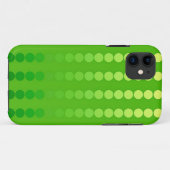 Coques Case-Mate iPhone Points satinés - nuances vert citron (Dos (Horizontal))
