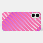 Coques Case-Mate iPhone Points satinés - rose et orchidée (Verso (horizontal))